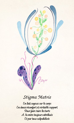 Herbier de la sorciere libre Aquarelle CatMat 2024 Fleur imaginaire
